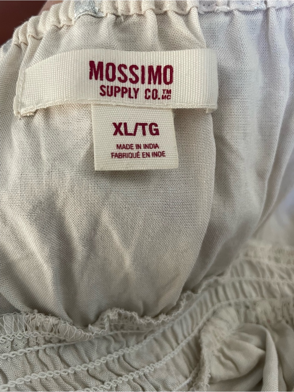 Mossimo Supply Co. Ivory Satin V-Neck Maxi Dress - Picture 5 of 5